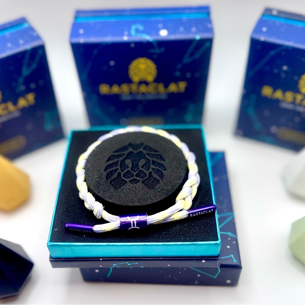 Rastaclat Original Hand Braided Zodiac (GEMINI) Adjustable Bracelet ♊️ ✨NIB! - Picture 3 of 5